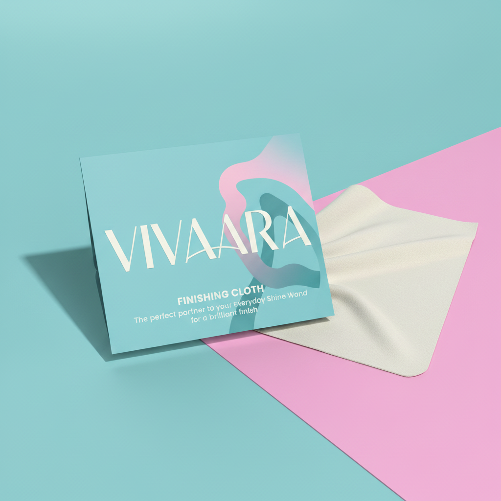 Vivaara microfibre suede Finishing Cloth with its packaging